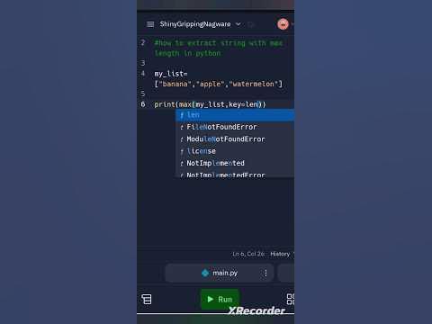 Longest string with 1 line python code🐍🔥#shorts #python #programming ...