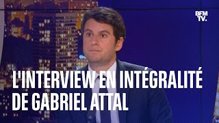 L'interview de Gabriel Attal en intégralité