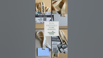 Eco-Friendly Name Badges with Cotton Lanyards  #seedpaper #namecard #eventplanner #eventmanagement
