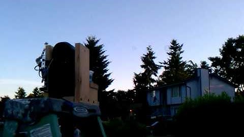 Arduino based bubble bot outside!