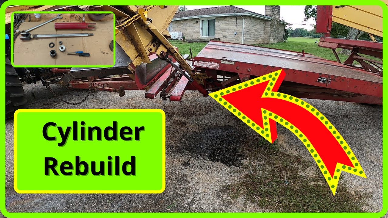 How To Rebuild Hydraulic Cylinder New Holland 1036 Bale Wagon (2022) YouTube