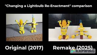 Changing a Lightbulb Re-Enactment Comparison