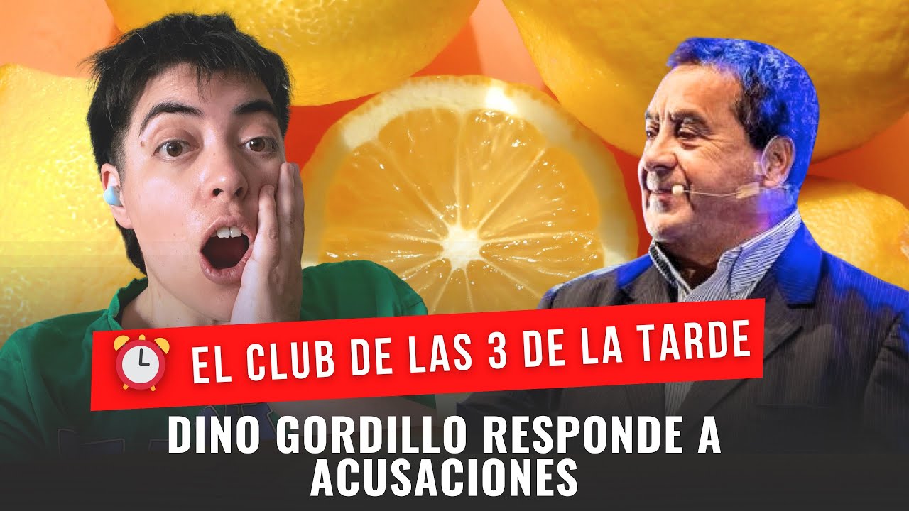 GORDILLO RESPONDE A ACUSACIONES. EL CLUB DE LAS TRES DE LA TARDE