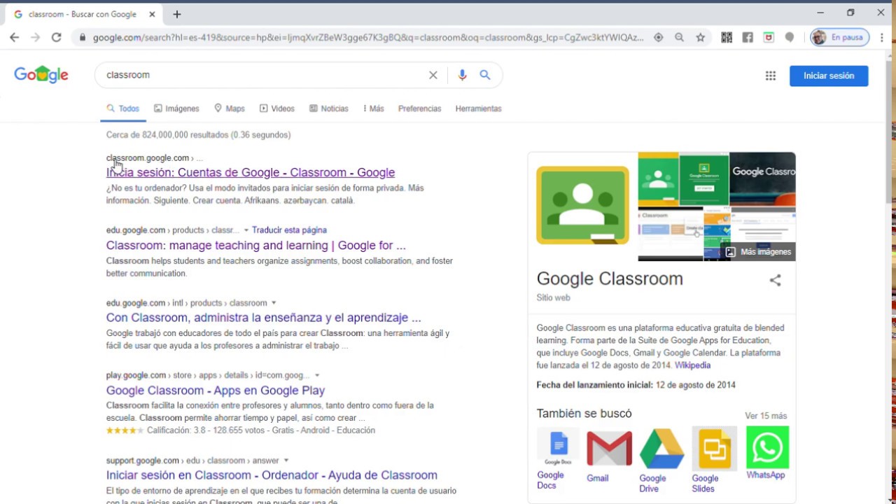 ¿Cómo abrir Google Classroom desde el computador?