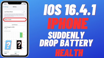iOS 16.4.1 iPhone Suddenly Dropping Battery Health 😳😱