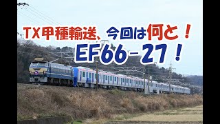 【EF66-27キター！】TX3183F＆3184F甲種輸送【フルHD対応】