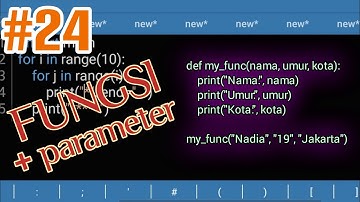 Part 24: Fungsi + Parameter || Belajar Python di Hp Android