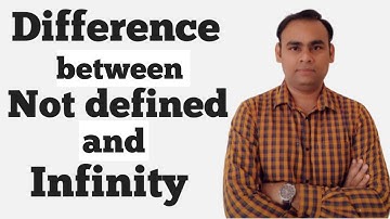 Difference between not defined and infinity | IIT JEE | NDA| CBSE | CLASS 11 | @JEE_MATHS_GYAN