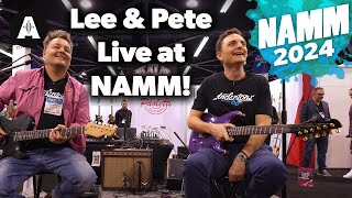 Lee & Pete do Andertons TV Live at NAMM 2024