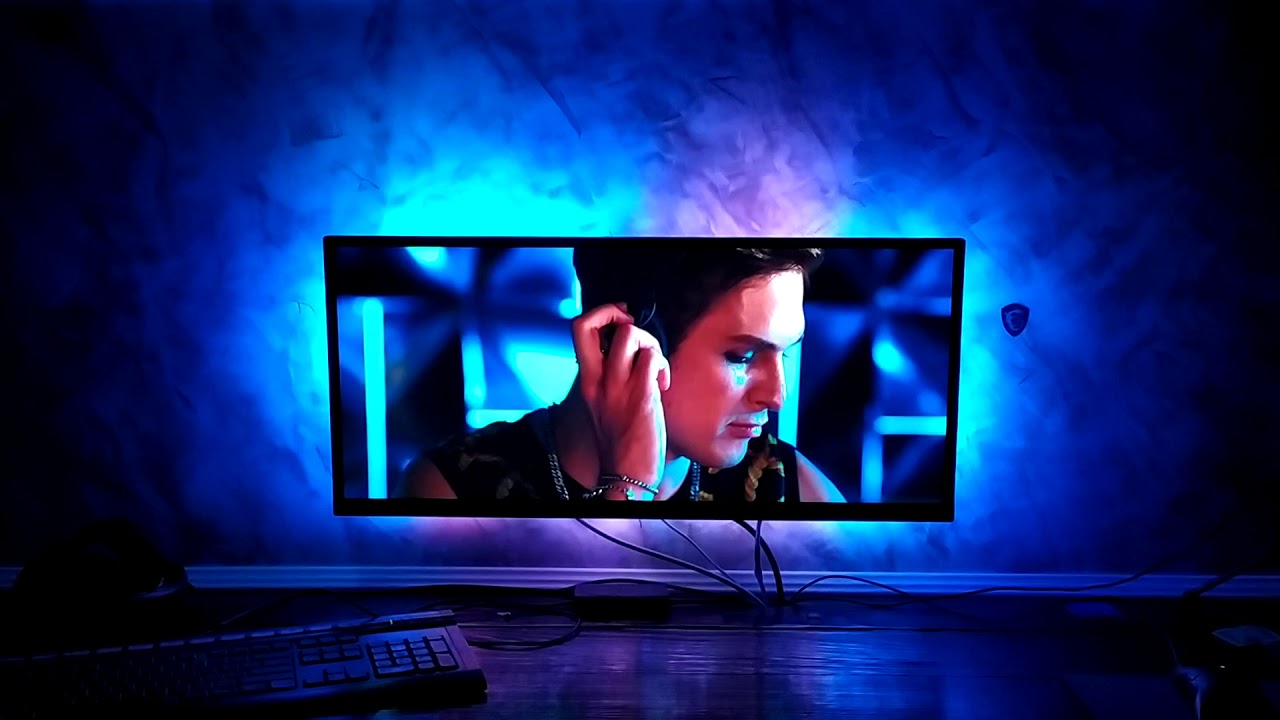 Подсветка монитора своими руками. - YouTube