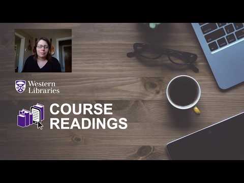 Western Libraries' Course Reading Service