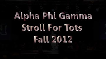 Alpha Phi Gamma Stroll #3 At Stroll For Tots Fall 2012
