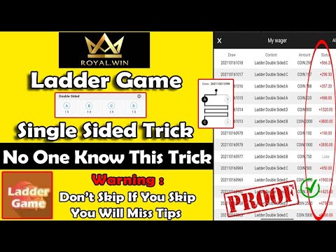 Royalwin App Ladder Game Single Side Tricks 100% Working | Royalwin Tips u0026 Tricks |Earn Money Telugu