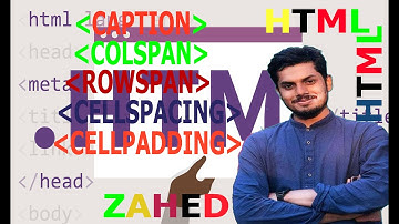 HSC|ICT|HTML|TABLE|PART-2| #Cell #Caption #Colspan # Rowspan #Cellspacing #Cellpading #Aling #Valign