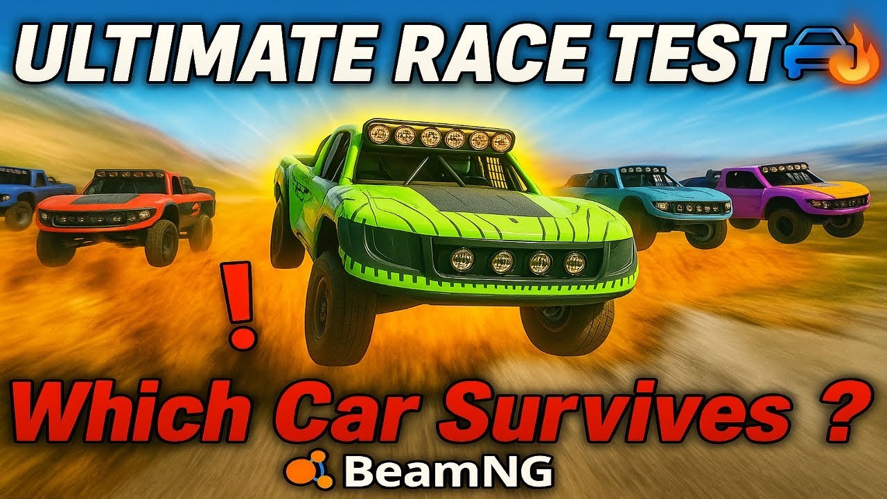 Questionable Racing Beamng 🔥Ultimate Race Test in BeamNG! | Which Car Survives the Jump?# ...