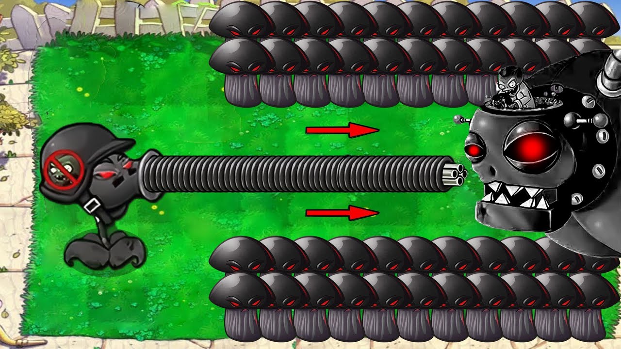 1 Doom Gatling Pea X All Doom Shroom Attack Dr.Zomboss Giga - Plants vs ...