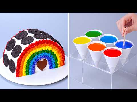 🌈🍦So Beautiful Rainbow Jelly Ice Cream✨| Try Making This Amazing Rainbow Jelly🍭💖