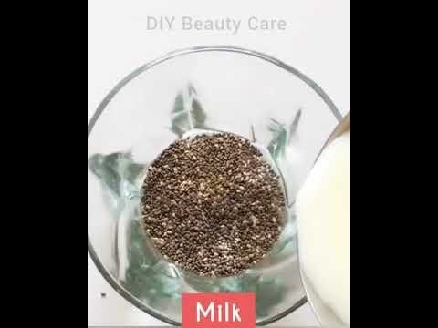 Tiktok viral Chia Seeds Face Mask for GLOWING FACE..! #SHORTS #chiaseedfacemask #tiktokviralfacemask