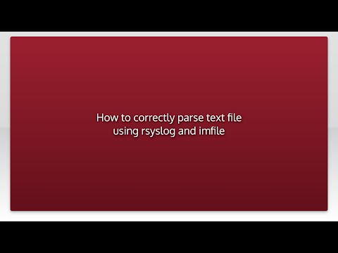 How to correctly parse text file using rsyslog and imfile