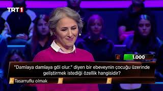 Damlaya damlaya göl olur. diyen ebeveynin çocuğu üzerinde geliştirmek istediği özellik hangisidir?