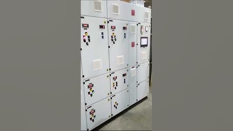 ABB PLC with drives and HMI Panel testing video