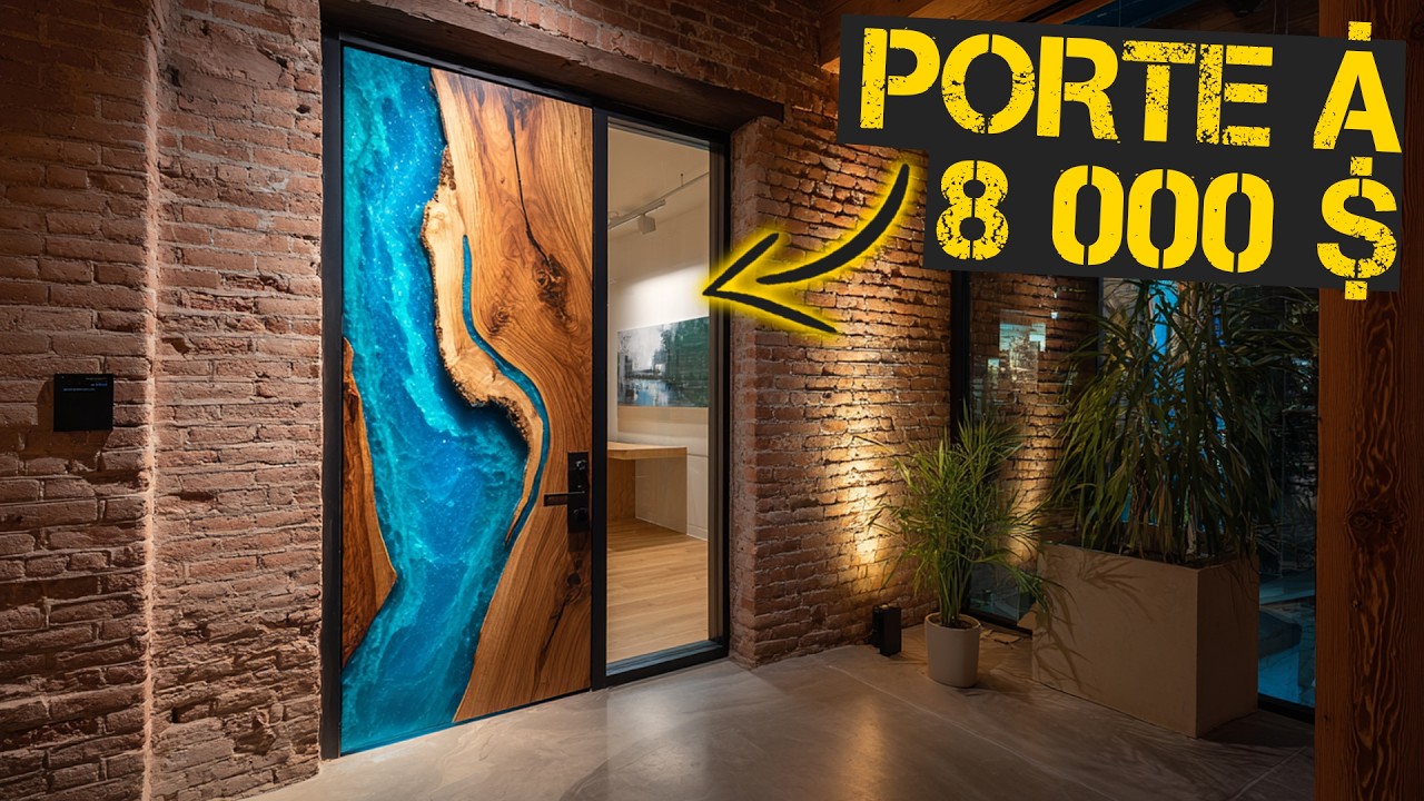 La porte la plus insolite en bois et résine époxy