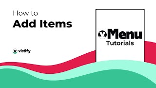 How to Add Items | Vistify, Inc screenshot 1