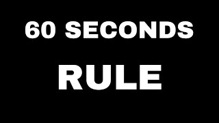 The 60-Second Rule That Will Change Your Life