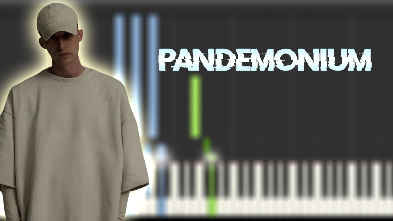 NF - PANDEMONIUM | Instrumental Piano Tutorial / Partitura / Karaoke / MIDI