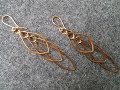 how to make Leaves earring - handmade copper jewelry 222