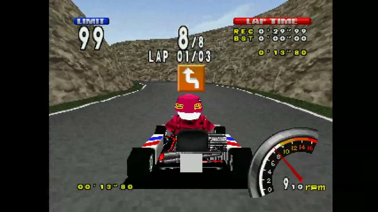 Ayrton Senna Kart Duel Special Gameplay (PS1)