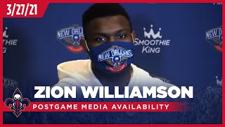 Zion Williamson after 38 in Win vs. Dallas | Pelicans-Mavericks Postgame 3-27-21