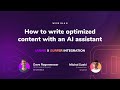 Jarvis x Surfer integration: How to write optimized content with an AI assistant