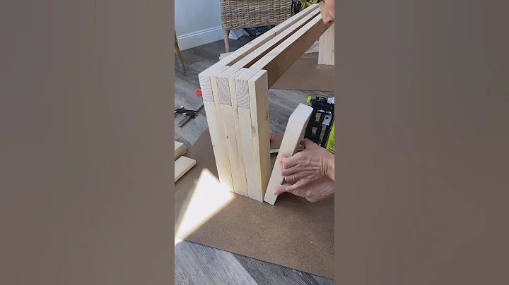 How to build an easy and affordable bench with 2x4s - Build plans in my Etsy store.