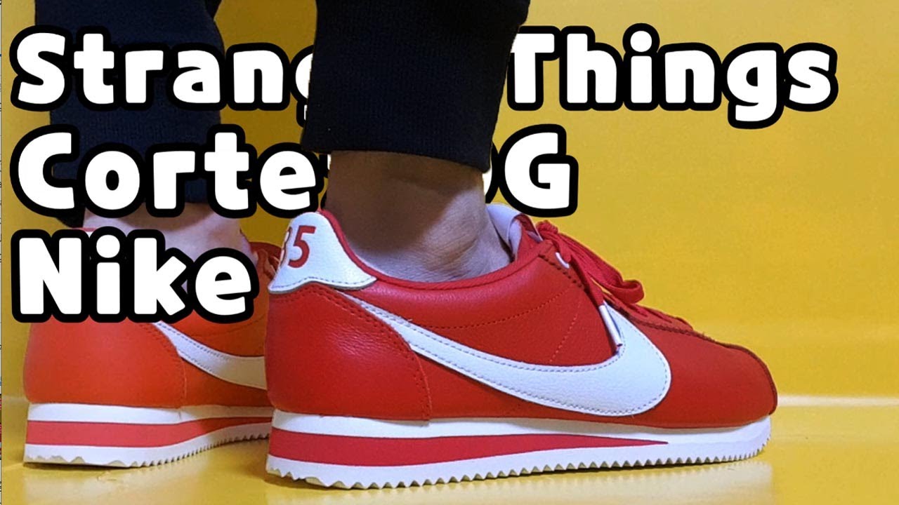 stranger things nike cortez red