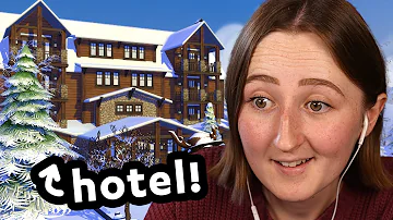 i built a giant hotel in the sims 4