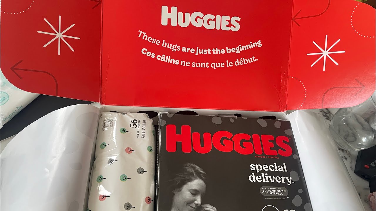 Unboxing free samples from huggies sign up to get your free nb