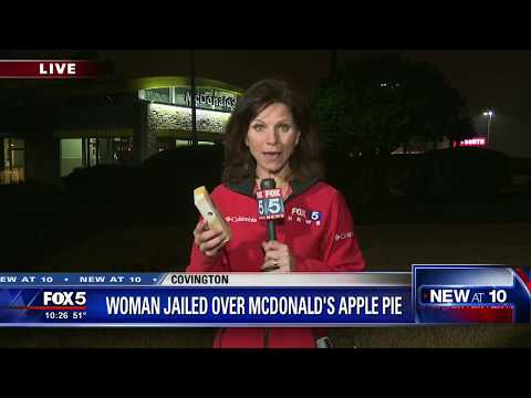 Woman jailed over McDonald's apple pie