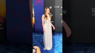 Sadie Sink Wears Grey At Spider-Man Premiere
