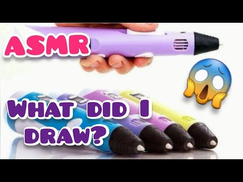 Asmr relaxing video - drawing 3D pan