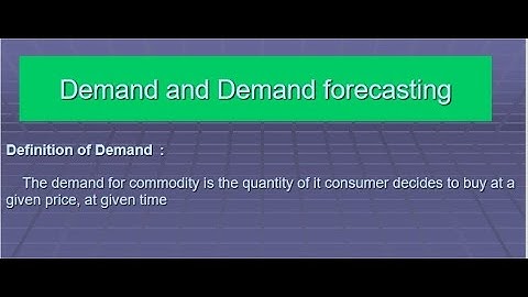 Demand Forecasting in Managerial Economics   I   MBA GURU