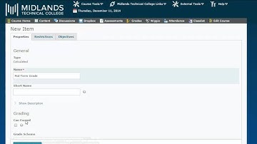 D2L Brightspace v10.4 Creating Grade Book Milestones