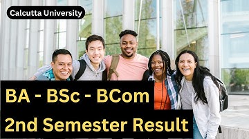 BA, BSc, BCom 2nd Semester Result @wbresults.nic.in | Calcutta University Result 2023