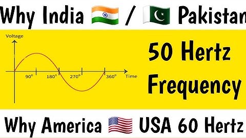 Why india use 60 hz and pakistan 50 Hz while what is the frequency in middle east