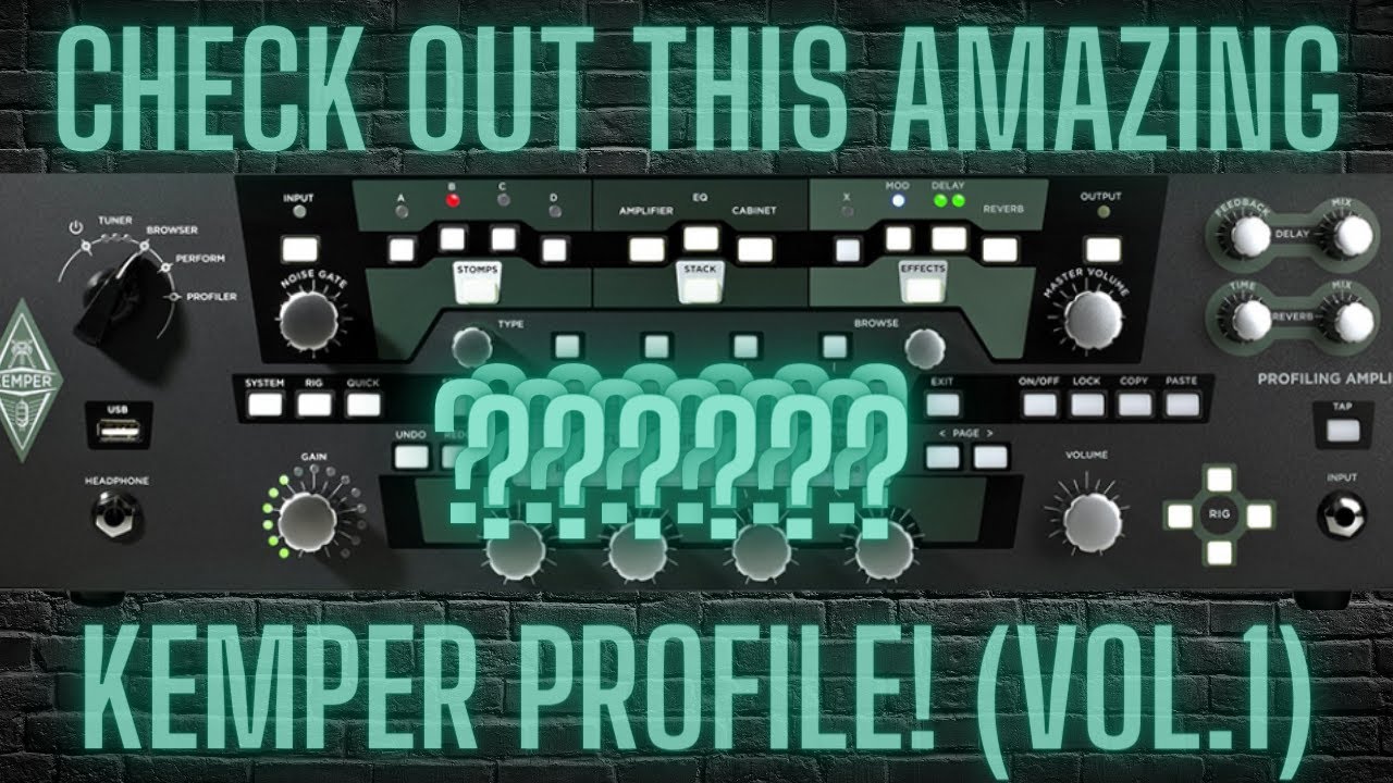 Check out this amazing (FREE!) kemper profile! Vol.1 - YouTube
