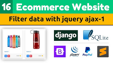 Filter data with jquery ajax in ecommerce | Django eCommerce Website | Django Tutorials