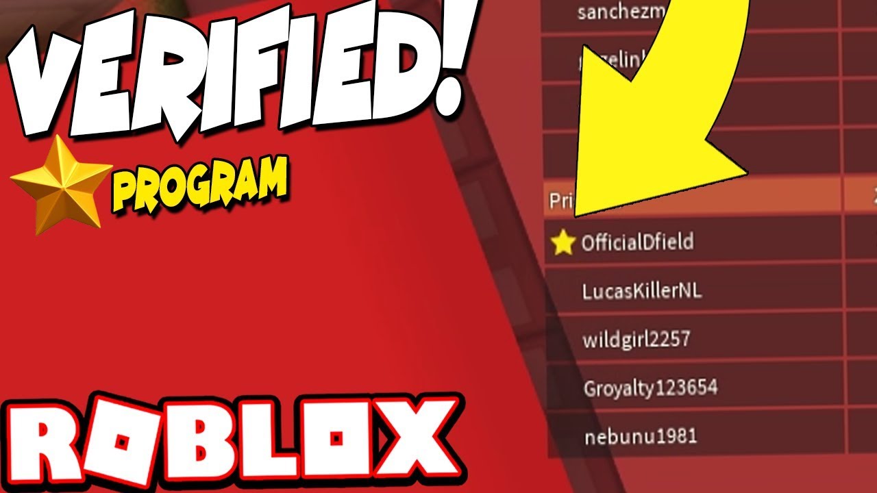 Verified On Roblox Roblox Star Youtube