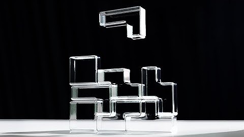 Glass Rigidbody Tetris (SATISFYING)