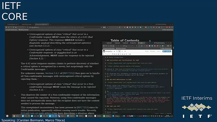 IETF interim: Constrained RESTful Environments (CORE) 2025-12-03 15:00