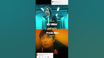 Gi-Hun 456 Vs Front Man 001 🔥 || Squid Game #edit #shorts #gihun #frontman